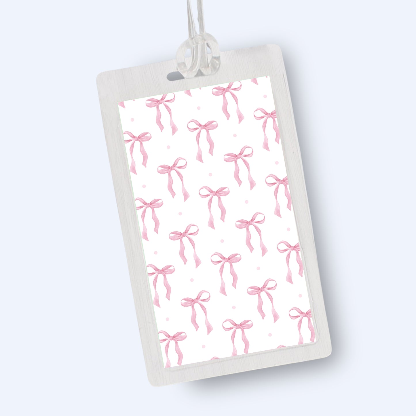 Pink Ribbon Bag Tag