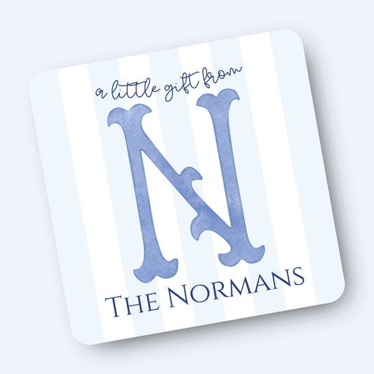 Heritage Initial Gift Tags