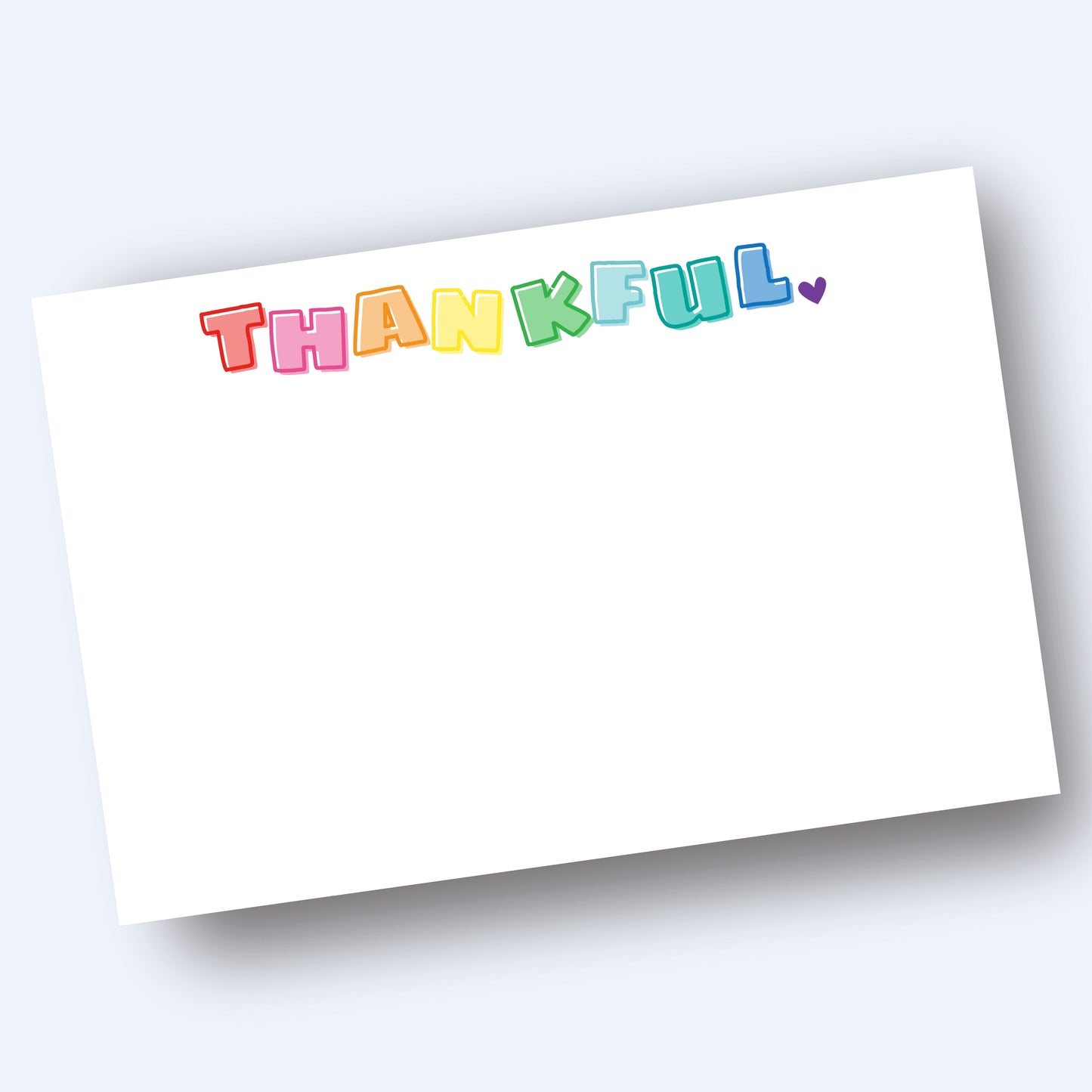 Thankful Rainbow Block Splice Stationery