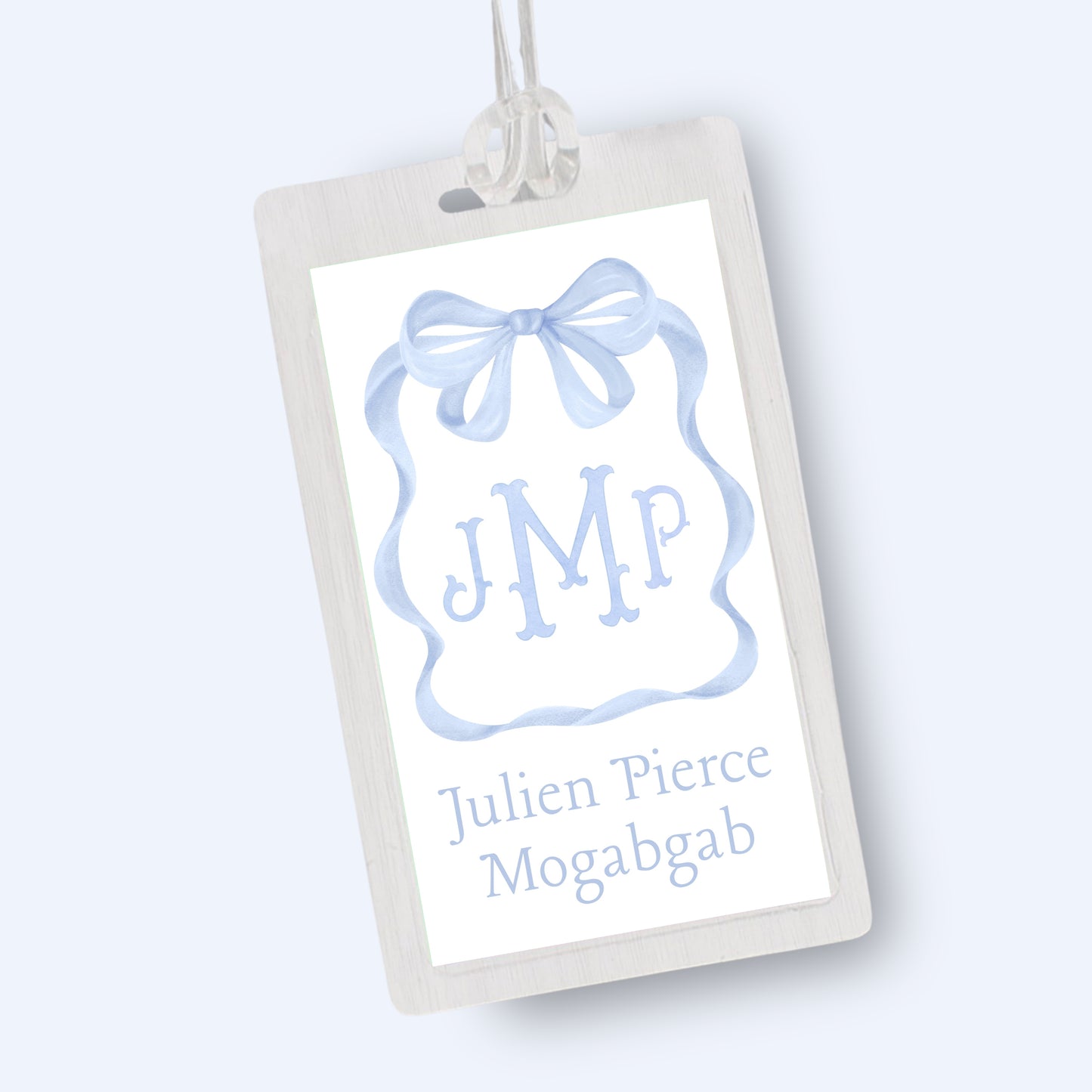 Blue Ribbon Bag Tag