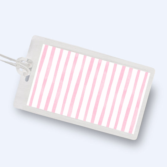 Pink & Green Whimsical Bag Tag