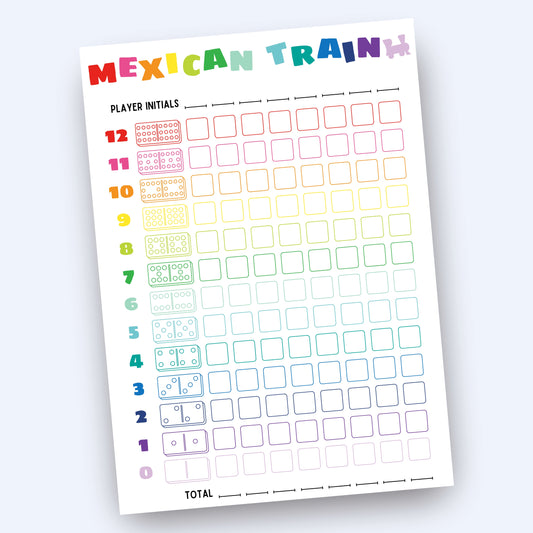 Mexican Train Scorecard